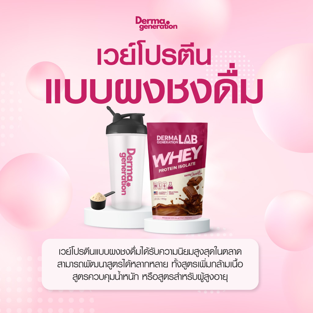 เวย์โปรตีนแบบผงชงดื่ม